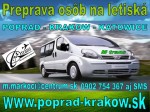 0902 754 367 Osobná doprava letisko KRAKOW POPRAD